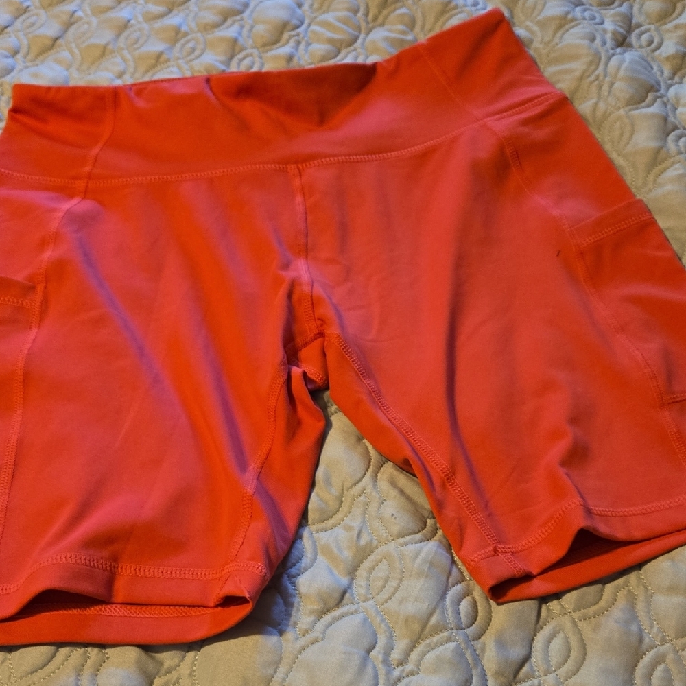 Baleaf Women's Coral Athletic Shorts high rise